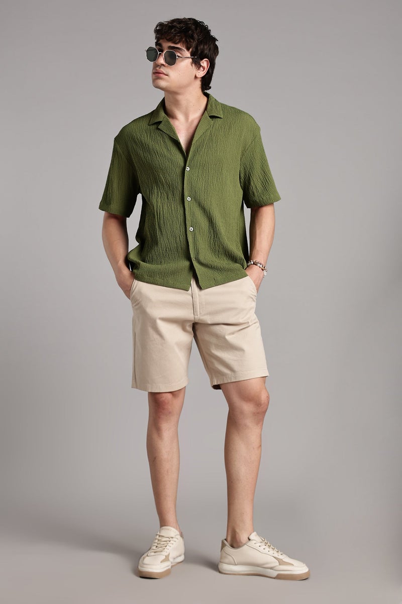 fyltr Men's Casual Shirt  - Textured Comfort: Crafted from a crinkled fabric that adds dimension and all-day ease - Image 2